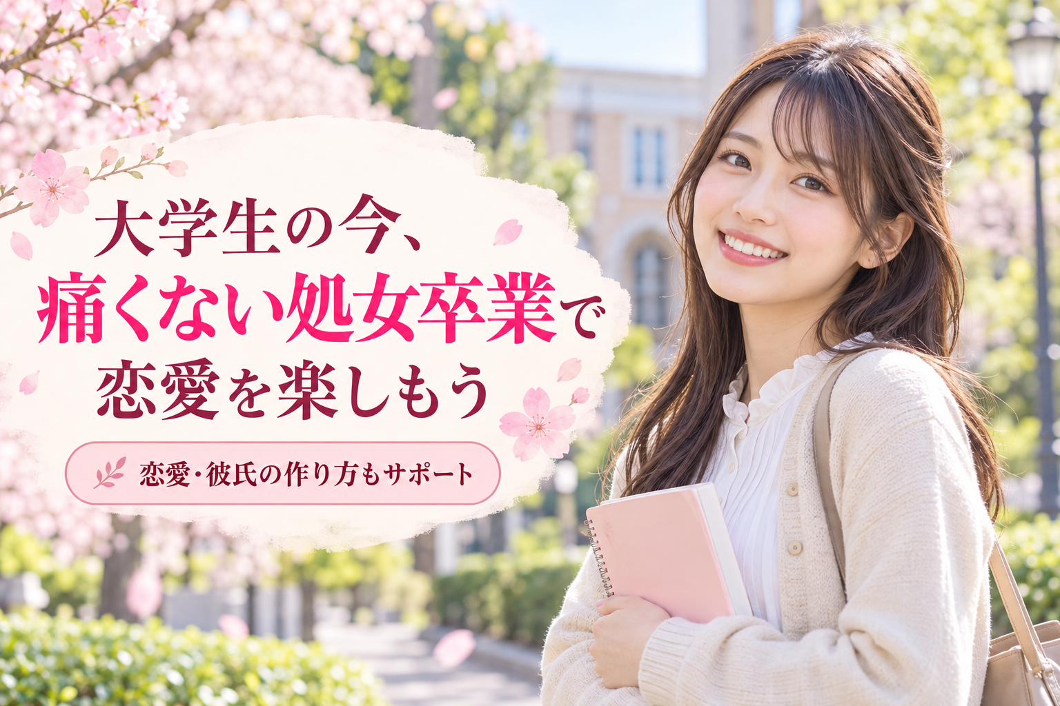 大学生の痛くない処女卒業サポート