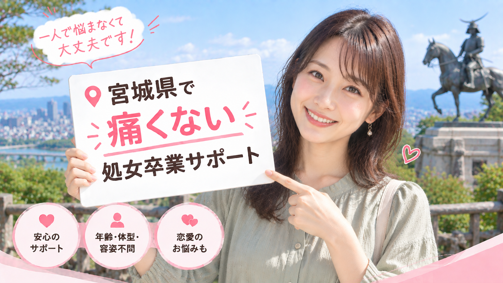 宮城県 処女卒業サポート体験談｜痛くない初体験の声