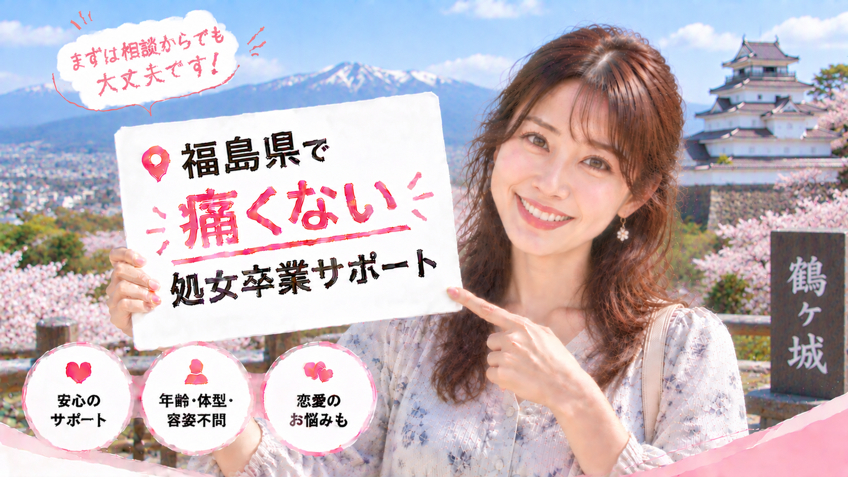 福島県 処女卒業サポート体験談｜痛くない初体験の声