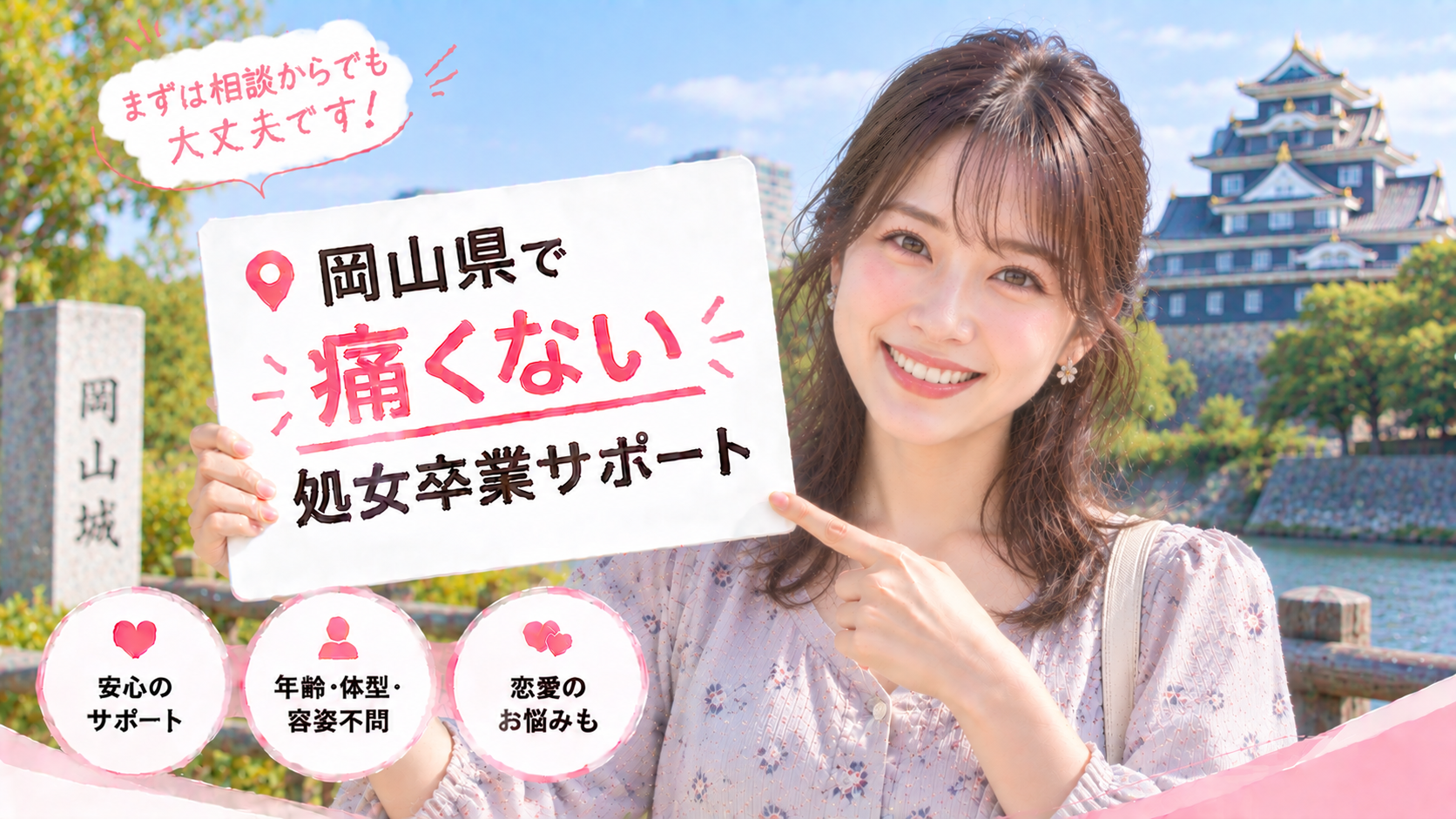 岡山県 処女卒業サポート体験談｜痛くない初体験の声