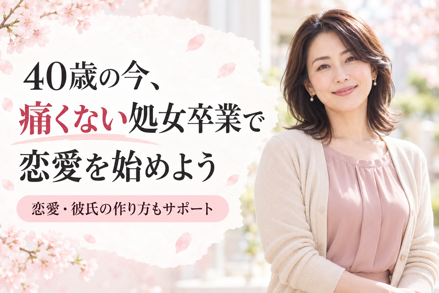 40歳から始める恋愛・婚活と処女卒業