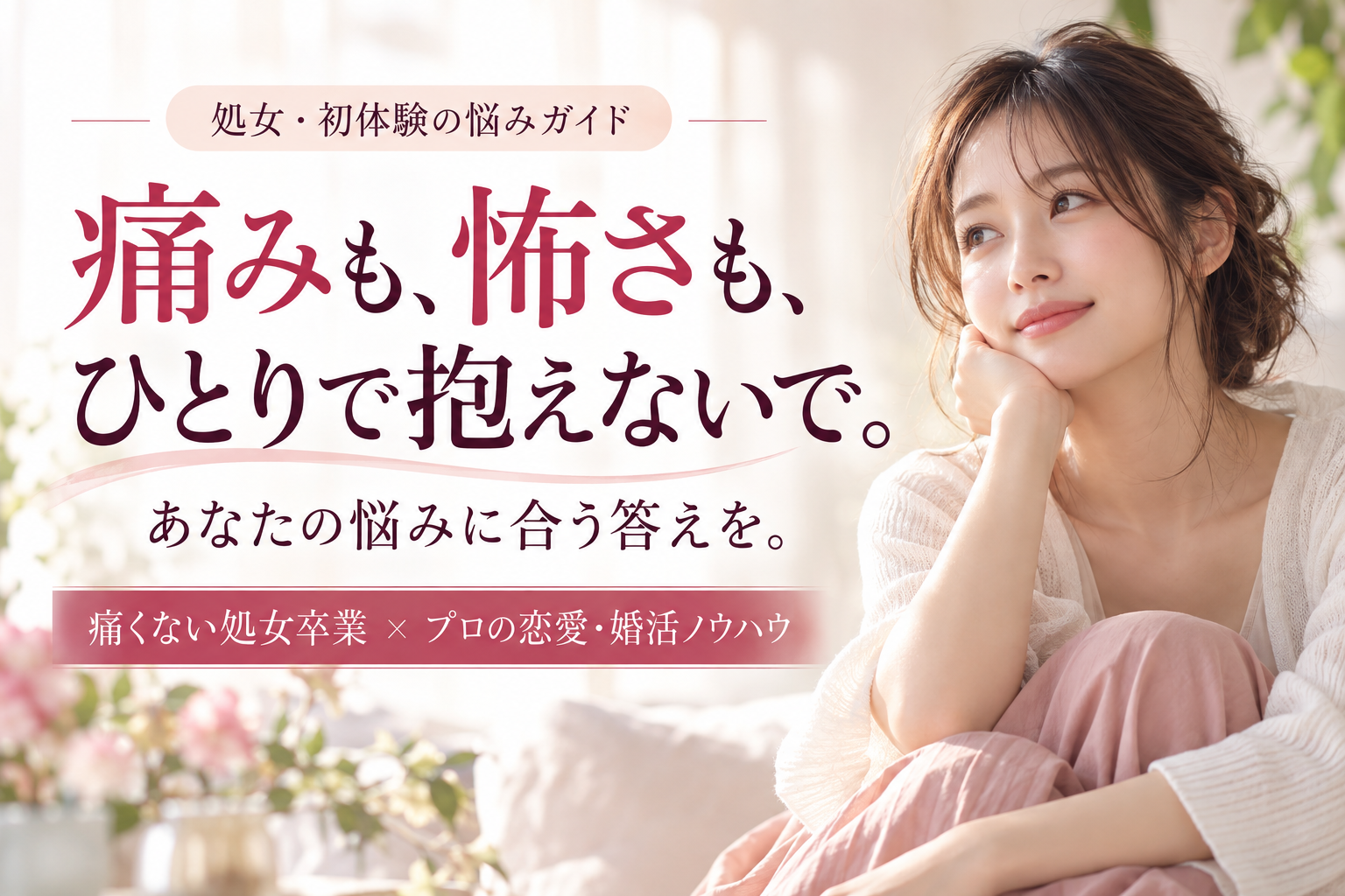処女・初体験の悩みガイド｜痛み・怖さ・恥ずかしさから探す
