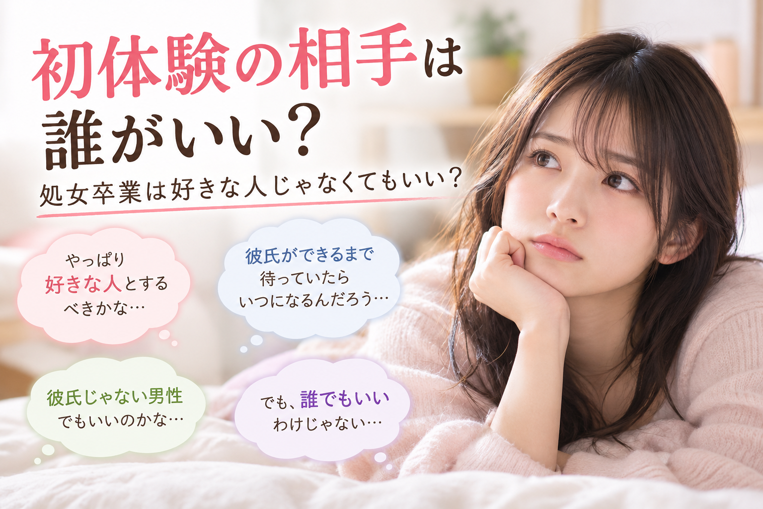 初体験の相手は誰がいい?処女卒業は好きな人じゃなくてもいい?